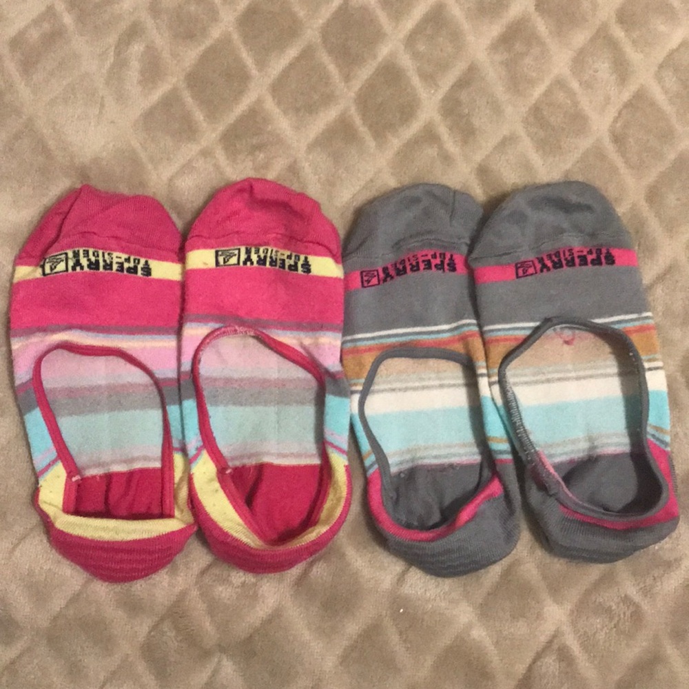 Two pairs of Sperry top slider socks